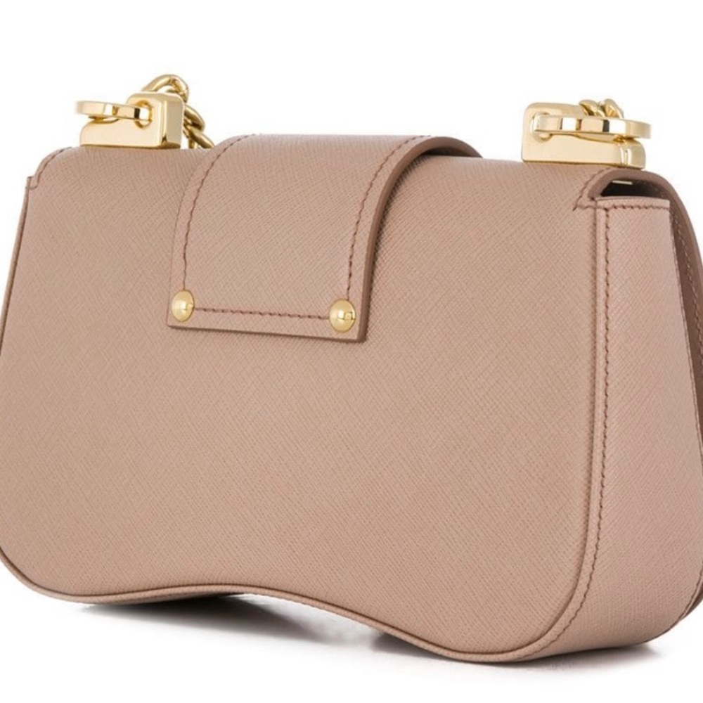 PRADA SIDONIE HANDBAG RARE FIND NUDE LEATHER - Picture 4 of 6